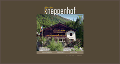 Desktop Screenshot of pension-knappenhof.com